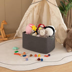OIAHOMY 75L Large Blanket Basket Woven Rope Storage Basket Dark Grey