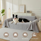 Couch Cover for Dogs, Boho Sofa Covers for 3 Cushion Couch, Chenille Sofa - Image 4
