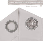 H.VERSAILTEX Blackout Patio Curtains 100 x 108 Inches - Image 3