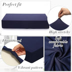 Newwiee Set of 4 Stretch Patio Cushion Covers Sofa Couch Seat Chair Slipcovers - Image 3