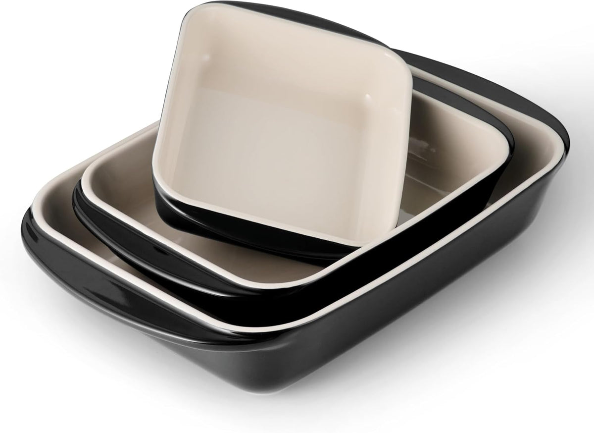 Tramontina Mae 3-Pc Ceramic Porcelain Baking Pans Set - Mint
