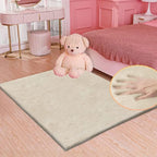 ORINOVA Light Brown Beige Plush Washable Fluffy Area Rugs by ORINOVA