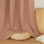 NICETOWN Thick Linen Blend Curtains Flax Textured - Image 2