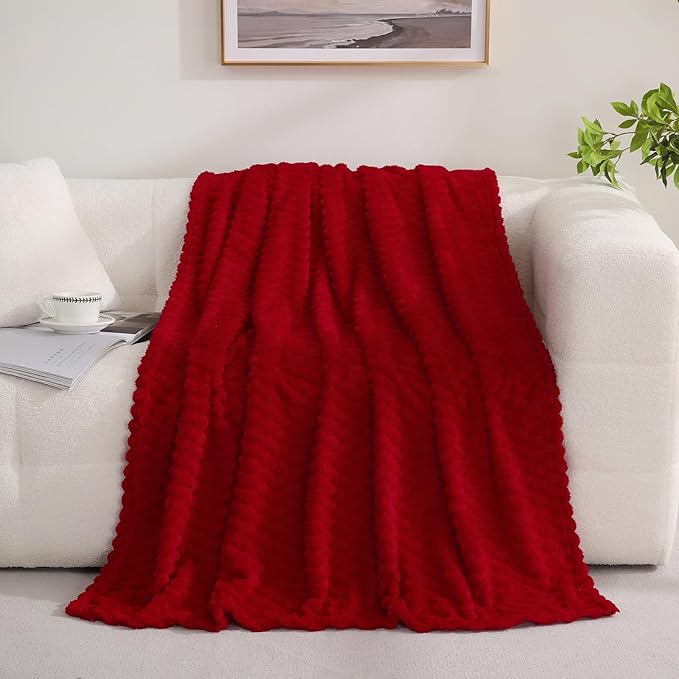 Red Throw Blanket 50"×60" inches Gifts - Image 2