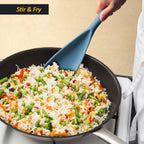 Silicone Cooking Spoon Spatula For Non-stick Cookware,12.6" Starry Blue