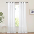 NICETOWN White Sheer Curtains for Living Room 90 inches Long by NICETOWN