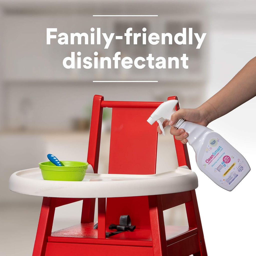 CleanSmart Nursery & High Chair Cleaner, Hypochlorous Acid, 23 oz (2 pack)