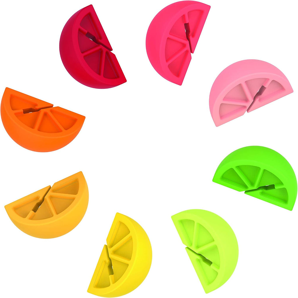 TrueZoo Silicone Drink Charms, Identifier for Drinks, Cocktails, Dinner, Birthday, Wedding, Bachelor Bachelorette Party, Holiday, Game Nights, Movie Night, Picnic, Outdoor, Pool Parties, Home Bar