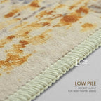 Runner Rug for Kitchen Beige Hallways Runner Rug Non Slip 2'6''x8' Washable - Image 8