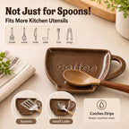 Ceramic Coffee Spoon Rest Spoon Holder for Coffee Bar