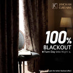 jinchan Blackout Floral Curtains - Image 2