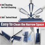 Spray Mop for Floor Cleaning, 2 Pack with Refillable Bottles & Pads