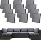 12Pcs Stretch Patio Cushion Covers, Outdoor Couch Covers Replacement, Outdoor by BIETYONE