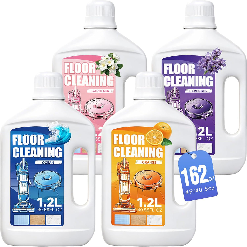 162.3 Fl Oz Floor Cleaning Solution for Mopping, 4 Fresh Scents