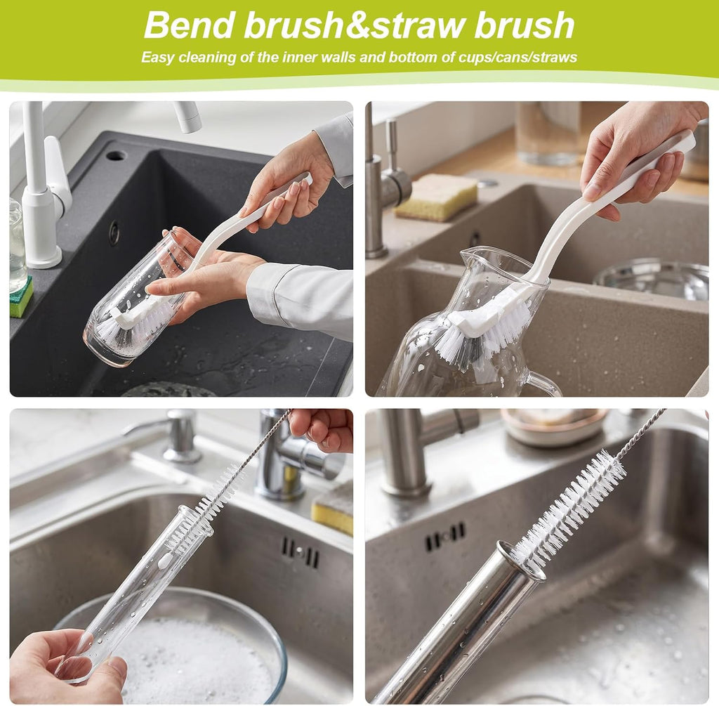 Crevice Cleaning Brush, 18 Pcs | Cleaning Brush | Hard Bristle Scrub