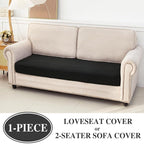 Couch Cushion Cover Loveseat Cover or 2 Seat Sofa Cover Washable Stretch - Image 2
