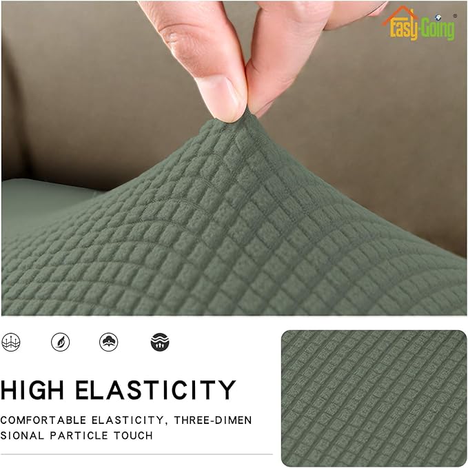 Easy-Going Stretch Loveseat Cushion Cover Sofa Cushion Furniture Protector Sofa - Image 3