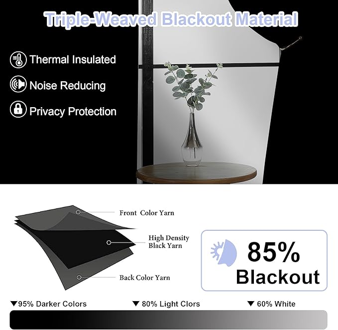 Simplebrand Ava Taupe Blackout Curtains - Image 2