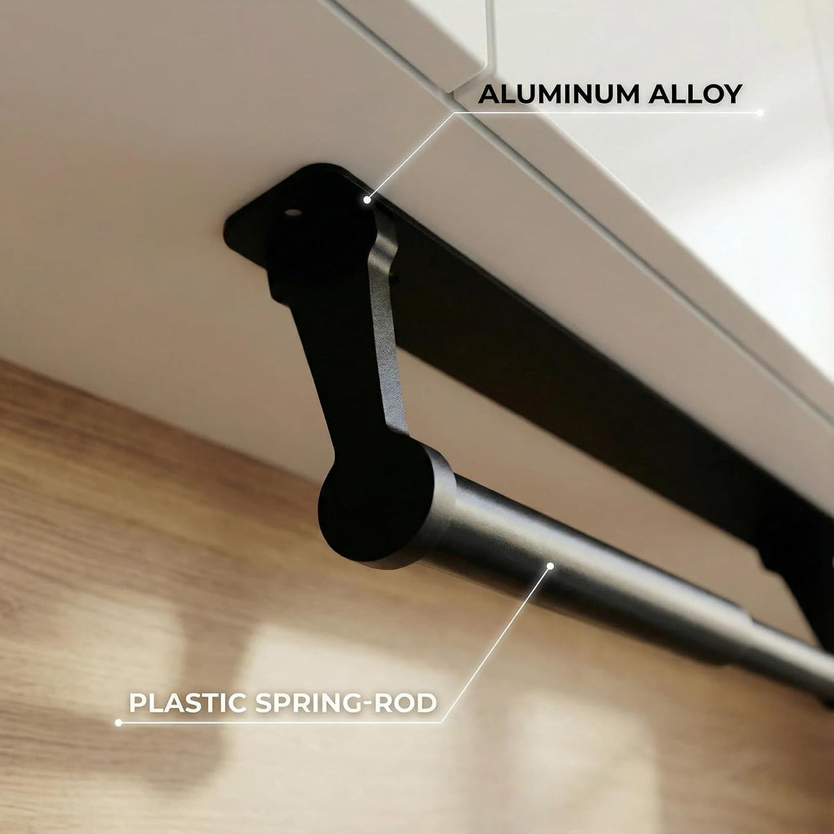 Paper Towel Holder - Self-Adhesive or Drilling, Black, Wall Mounted, Kitchen Roll Dispenser Under Cabinet or Inside Cabinet