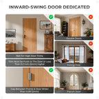 1Pack Door Reinforcement Lock Home Security, Childproof Safety