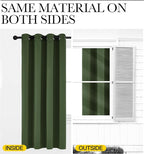 NICETOWN Room Darkening Dark Green Curtains - Image 6