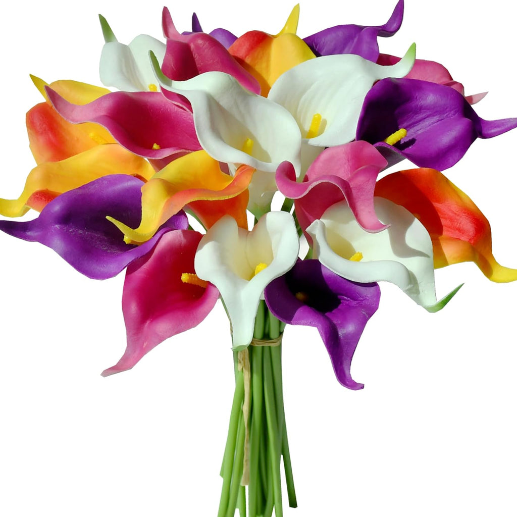 Mandy's 20pcs Colorful Calla Lily Artificial Flowers
