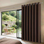 Joydeco Blackout Patio Sliding Door Curtains 90 Inches Long, Grommet Privacy - Image 3