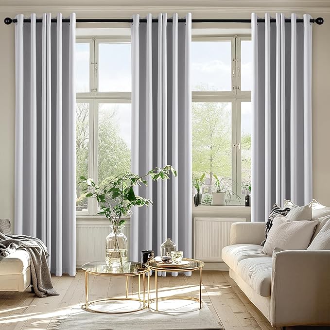 MIULEE Blackout Curtains for Bedroom Living Room 84 Inches Long 2 Panels - Image 6