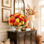 DULEFUN 6Pcs Fall Fake Geraniums Artificial Flowers, Real Faux Flowers