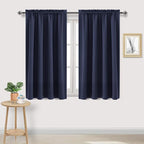 DWCN Navy Room Darkening Blackout Curtains by DWCN