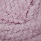 Puncuntex Light Purple Throw Blanket 50"×60" inches Fuzzy 3D Jacquard - Image 7