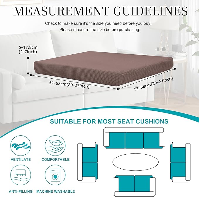 14Pcs Stretch Patio Cushion Covers, Outdoor Couch Covers Replacement, Outdoor - Image 2