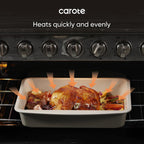CAROTE 7-Piece Baking Pans Set, Nonstick Bakeware Sets, Gray & Khaki