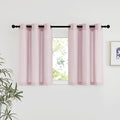 NICETOWN Blush Pink Linen Curtains by NICETOWN
