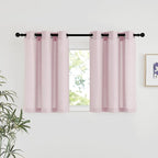 NICETOWN Blush Pink Linen Curtains by NICETOWN