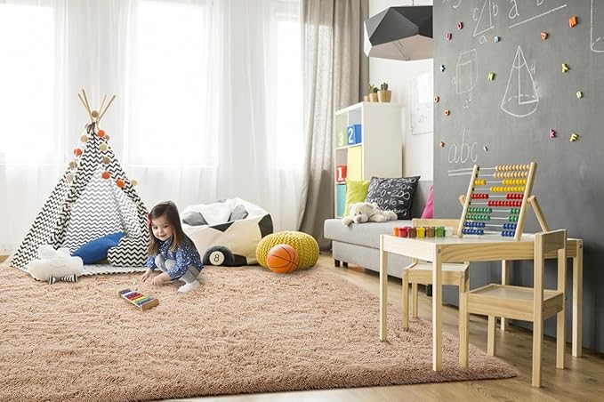 TWINNIS Super Soft Shaggy Rugs Fluffy Carpets 9x12 Feet, Indoor Modern Plush - Image 4