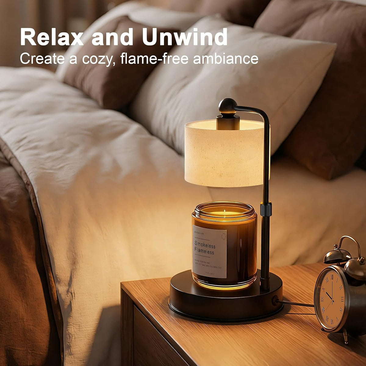 Candle Warmer Lamp with Timer, Adjustable Height Wax Melt Warmer