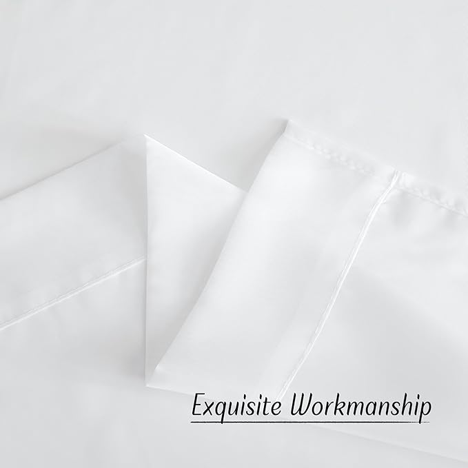 NICETOWN White Sheer Curtains 45 inches Long, Grommet Light Filtering Airy - Image 6