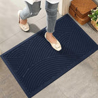 HIYARD Sturdy Front Door Mat, Absorbent Muddy Dirt Resist Welcome Door Mats by HIYARD