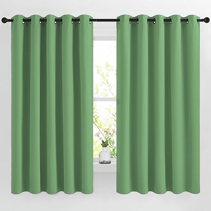 NICETOWN 66 inch Forest Green Curtains by NICETOWN