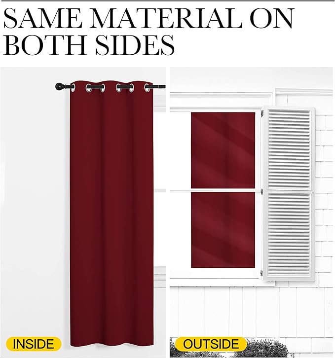 NICETOWN Christmas Short Blackout Curtains - Image 6