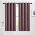 NICETOWN Dry Rose Bedroom Curtains 63 inch Length 2 Panels Set, Solid Thermal by NICETOWN