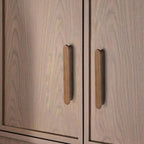 3 3/4 in Walnut Wood Kitchen pulls cabinets Handles Furniture Dresser Wardrobe Cupboard Drawer Handles 2 pcs