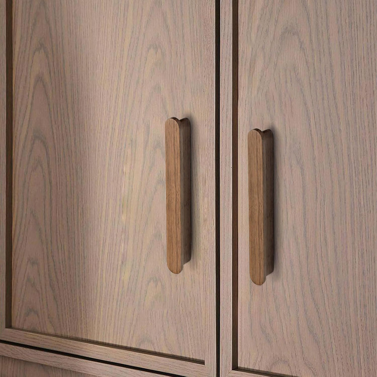 3 3/4 in Walnut Wood Kitchen pulls cabinets Handles Furniture Dresser Wardrobe Cupboard Drawer Handles 2 pcs