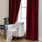 MIULEE Velvet Curtains 90 inches 2 Panels Luxury Blackout Curtains - Image 7