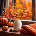 Yen Jean 10PCS Fall Decorations for Home Flowers Artificial - Fake Plants Thanksgiving Autumn Decor Outdoor