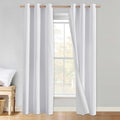 NICETOWN 100% Absolutely Blackout Linen Curtains by NICETOWN