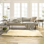 Ashler faux fur rug, Fluffy Shaggy Area Rug Ultra Soft 2.2 x 6 Feet Rectangle by AshlerHomeDeco