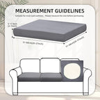 8Pcs Stretch Patio Cushion Covers, Outdoor Couch Covers Replacement, Outdoor - Image 2