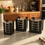 3Pcs Glass Containers Food Container Organizer for Rubbermaid Brilliance